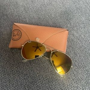 Aviator Ray Bans with case